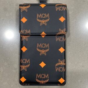 new MCM leather lanyard phone case wallet